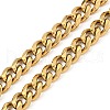 Vacuum Plating 201 Stainless Steel Curb Chain Necklaces NJEW-Q336-11B-G-3