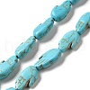 Synthetic Turquoise Dyed Beads Strands G-E594-19-1