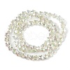 Electroplate Transparent Glass Beads Strands EGLA-U004-03A-HP06-2