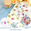 Glass & Alloy Pendant PALLOY-FH00045-4