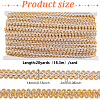 GOMAKERER 20 Yards Polyester Lace Ribbon OCOR-GO0001-18-2