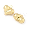 Heart Brass Pendants KK-M327-02D-G-2
