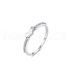 925 Sterling Silver Micro Pave Cubic Zirconia Finger Rings for Women FS-WGD3007-03-4