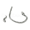 316 Surgical Stainless Steel Cuff Earrings EJEW-E300-01AS-03-2