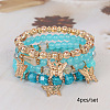 Boho Style Wood Beaded Stretch Bracelet Sets for Women WGE3C3B-39-1