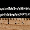 Electroplate Glass Beads Strands GLAA-Q105-04Z-3