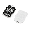 Spray Painted Alloy Pendants PALLOY-R451-01-2