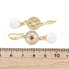 Brass Micro Pave Clear Cubic Zirconia Dangle Earrings EJEW-F362-03G-3