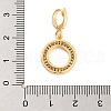 Brass with Cubic Zirconia Pendants KK-G496-08G-3