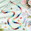   330pcs 11 Colors Acrylic Linking Rings SACR-PH0001-05-4