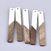 Resin & Walnut Wood Big Pendants X-RESI-S358-39G-1
