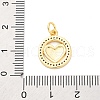 Brass Micro Pave Cubic Zirconia Pendants KK-D325-60G-02-3