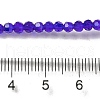 Electroplate Transparent Glass Beads Strands EGLA-A035-T3mm-L06-4