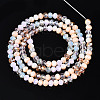 Electroplate Glass Beads Strands X-EGLA-T020-12E-3