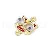 Alloy Enamel Lion Head Connector Charms PALLOY-R151-26G-2