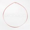 304 Stainless Steel Necklaces NJEW-D274-01RG-1