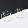 Transparent Resin Pendants RESI-N030-006B-4