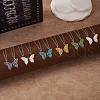 2Pcs Matching Butterfly Pendant Necklaces Set JN1033E-1-4
