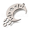 304 Stainless Steel Laser Cut Connector Charms STAS-S176-04P-2