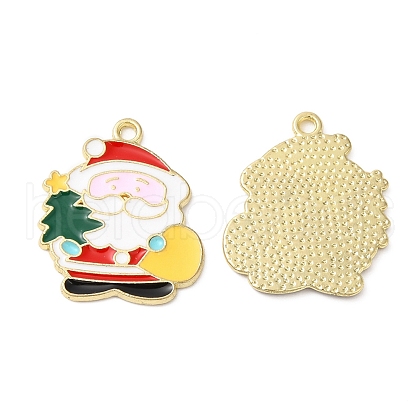 Christmas Alloy Enamel Pendants ENAM-D050-13I-01G-1