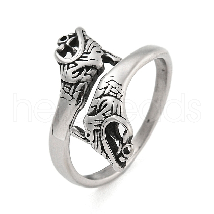 304 Stainless Steel Ring RJEW-B055-07AS-1