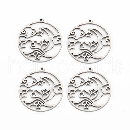 201 Stainless Steel Pendants STAS-S119-156P-1