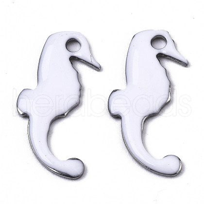201 Stainless Steel Enamel Charms STAS-N088-17L-1