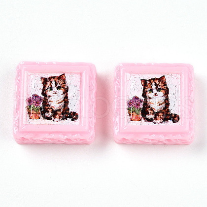 Opaque Resin Decoden Cabochons RESI-N039-130A-1