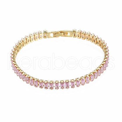 Cubic Zirconia Classic Tennis Bracelet X-ZIRC-S067-073G-NF-1