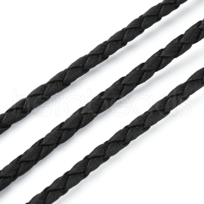 Braided PU Leather Cords WL-WH0005-002B-1