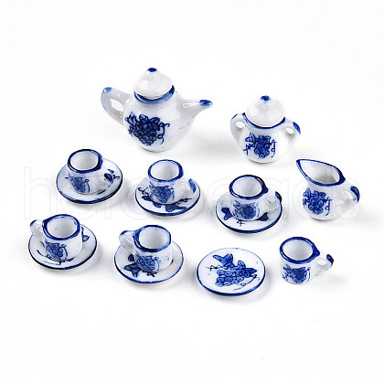 5Pcs Porcelain Tea Set Display Decorations CF472Y-01-1