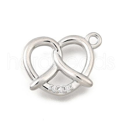 Brass Micro Pave Cubic Zirconia Pendants KK-Q097-05A-P-1
