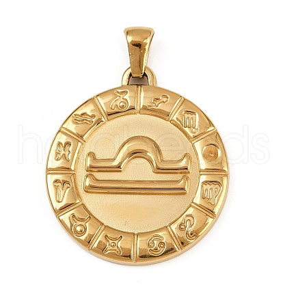 304 Stainless Steel Pendants STAS-C131-04G-07-1