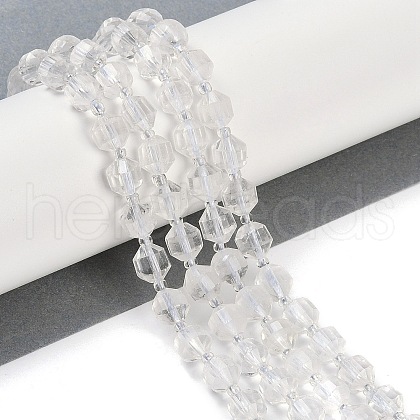 Natural Quartz Crystal Beads Strands G-O201B-103F-1