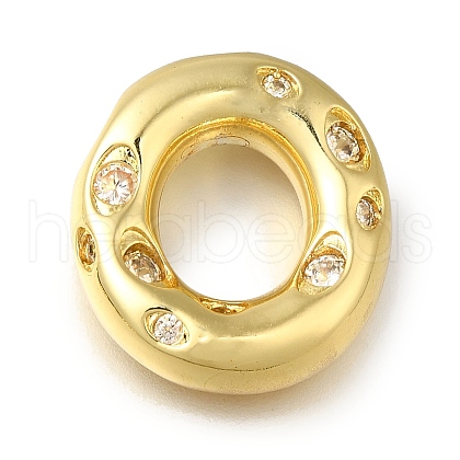 Brass with Cubic Zirconia Pendant KK-Q818-03O-G-1