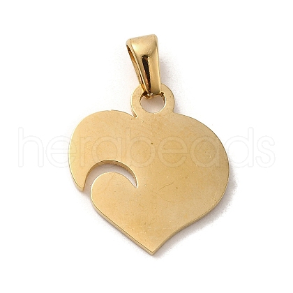 PVD Vacuum Plating 304 Stainless Steel Pendants STAS-B053-05G-1