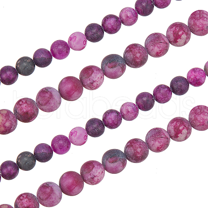  2 Strands 2 Style Natural Gemstone Round Beads Strands G-NB0003-12-1
