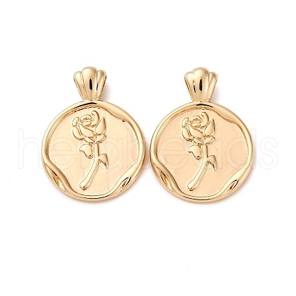 Brass Pendants KK-Z112-22G-01-1