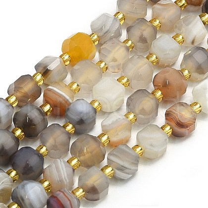 Natural Botswana Agate Beads Strands G-I376-D16-01-1