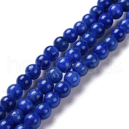 Natural Mashan Jade Round Beads Strands G-D263-8mm-XS09-1