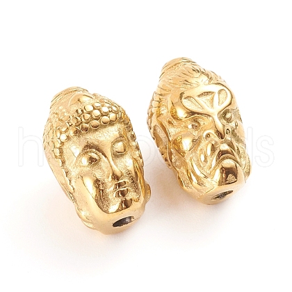 Buddhist Ion Plating(IP) 304 Stainless Steel Beads STAS-G222-12G-1