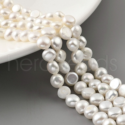 Natural Cultured Freshwater Pearl Beads Strands PEAR-A006-06-1