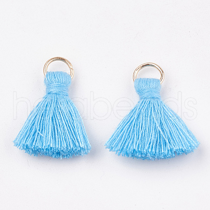 Polycotton(Polyester Cotton) Tassel Pendant Decorations FIND-S280-10-1