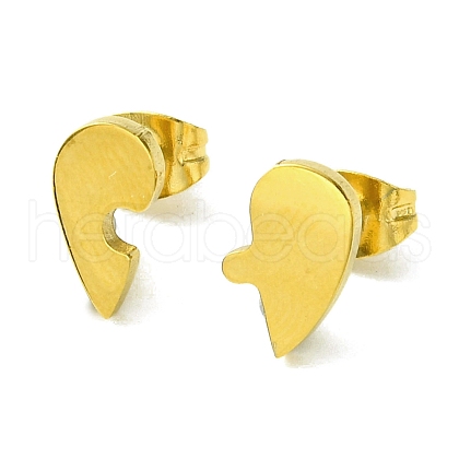 Thanksgiving Day Theme 304 Stainless Steel Stud Earrings EJEW-B041-01G-03-1