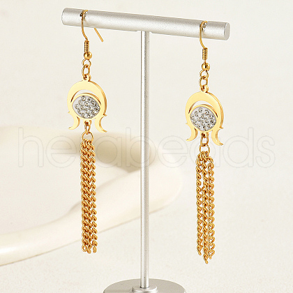 Geometric Hollow Rhinestone Earrings GW3666-1