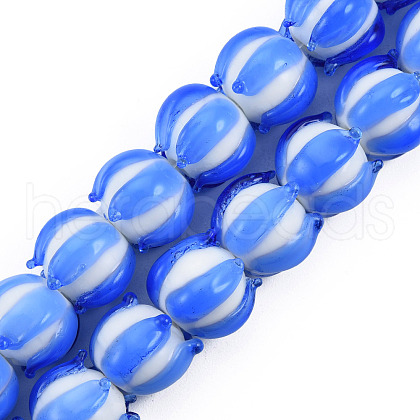 Handmade Lampwork Beads Strands LAMP-N021-44B-1