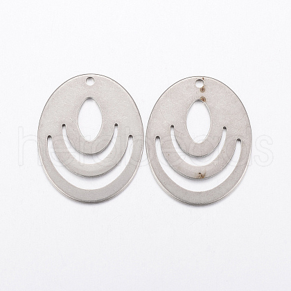 Tarnish Resistant 304 Stainless Steel Pendants STAS-L200-55P-1