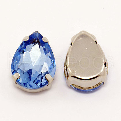 Sew on Rhinestone RGLA-A022-6x8mm-16P-1