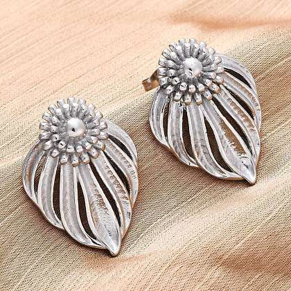 304 Stainless Steel Stud Earrings EJEW-Z098-08P-1