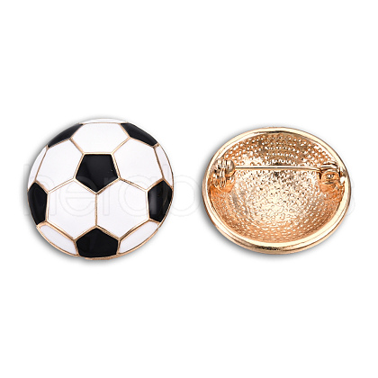 Football Shape Enamel Pin JEWB-N007-230-1